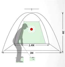 Tigerline Golf Hitting Target Tent